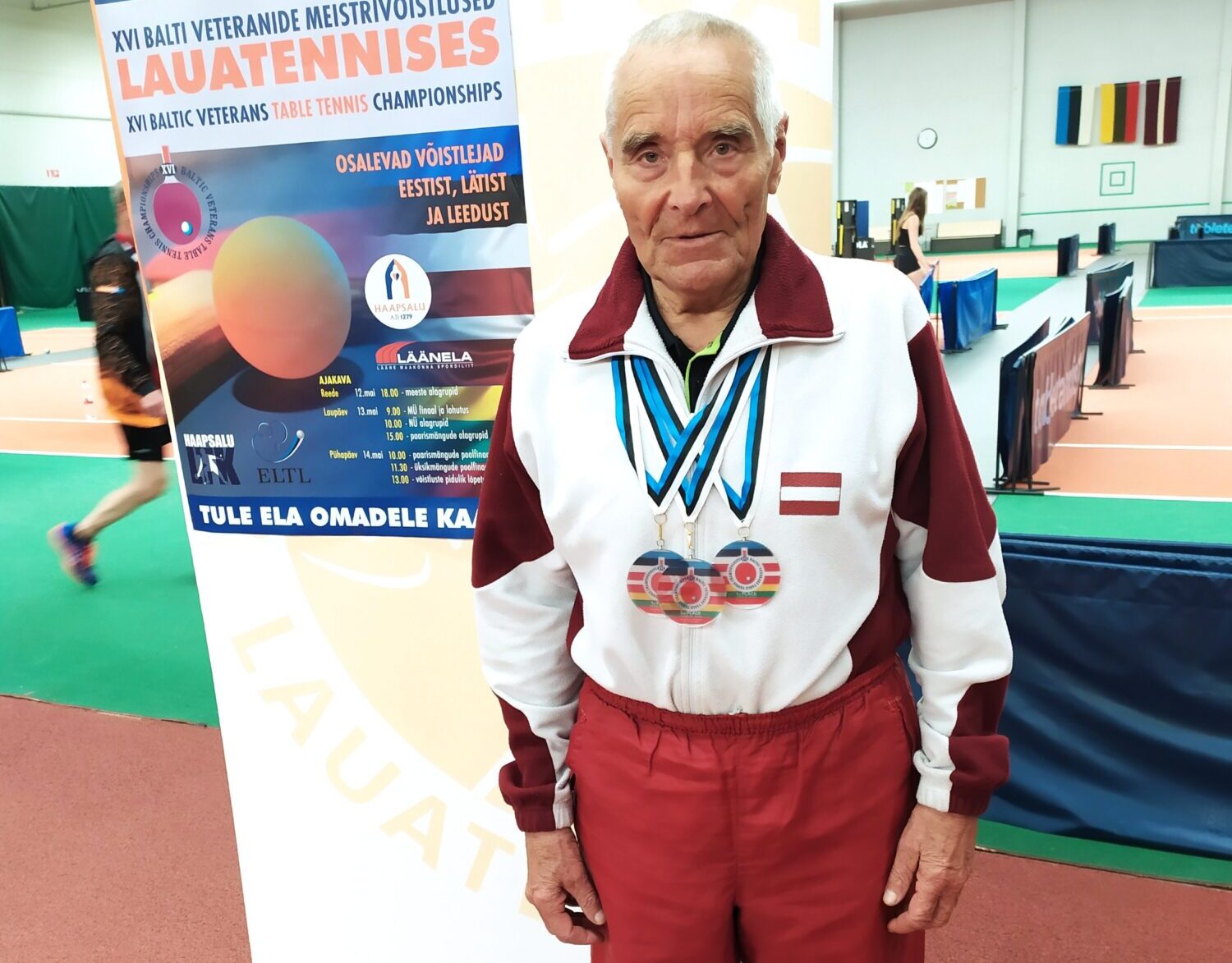 Gunārs Jēkabsons kļūst par Baltijas veterānu čempionu galda tenisa vienspēlēs