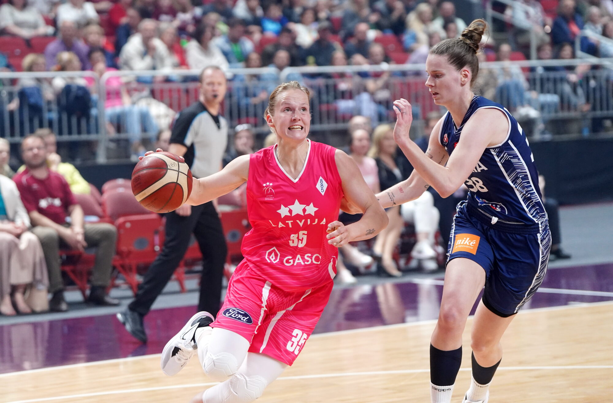Latvijas basketbolistes pārbaudes mačā Rīgā uzvar Slovākiju