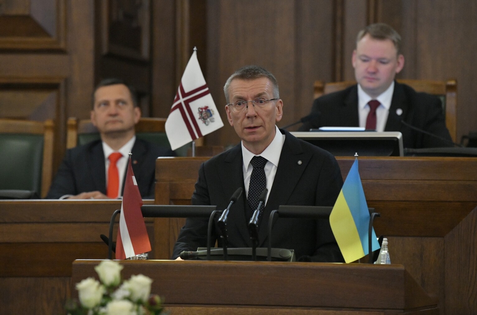 Edgars Rinkēvičs nodod svinīgo solījumu un stājas Valsts prezidenta amatā