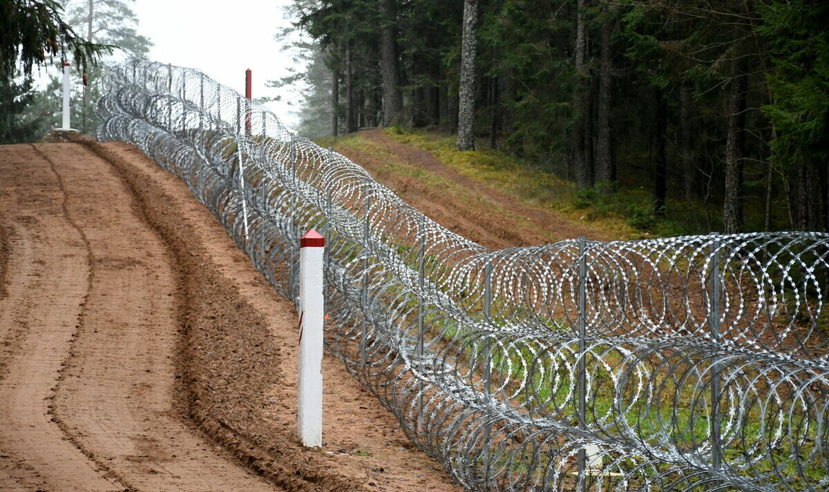 Pārkniebjot žoga stieples, Latvijā no Baltkrievijas palīdzēts iekļūt četriem vīriešiem