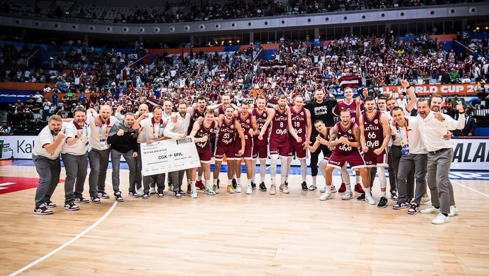 Latvijas basketbolisti PK ceturtdaļfinālā tiksies ar Vāciju. Spēle būs redzama J. Čakstes laukumā