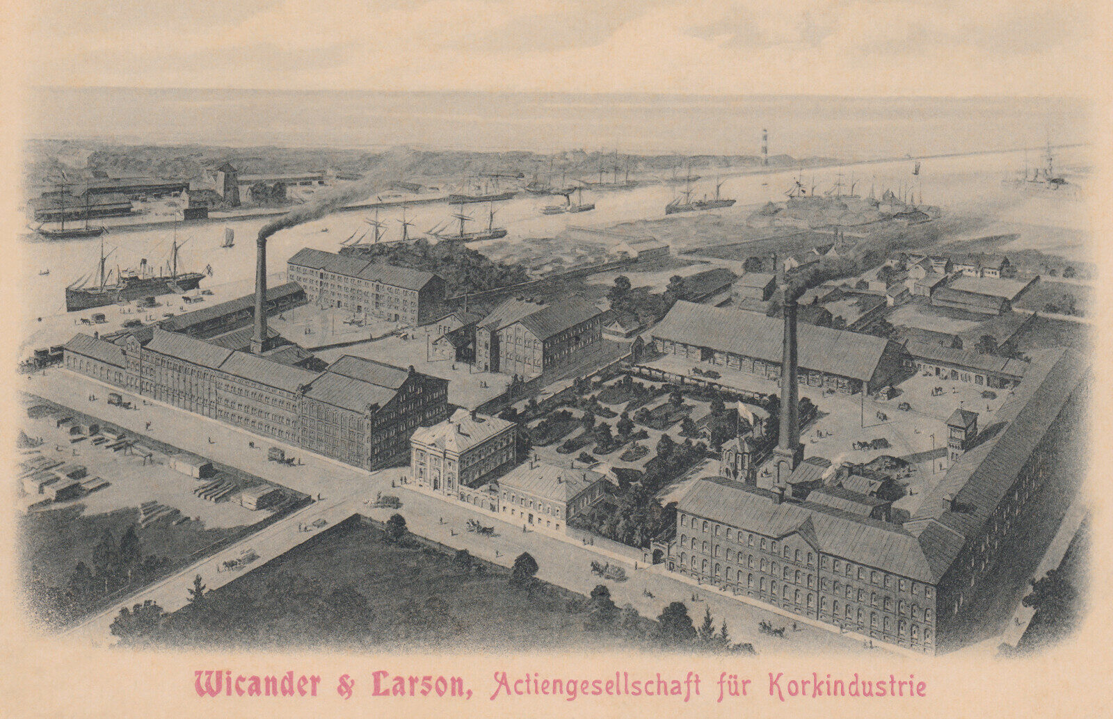 Liepājas vēsture attēlos. Otrais stāsts: Zviedru firmas korķu fabrika “Vikander & Larson”