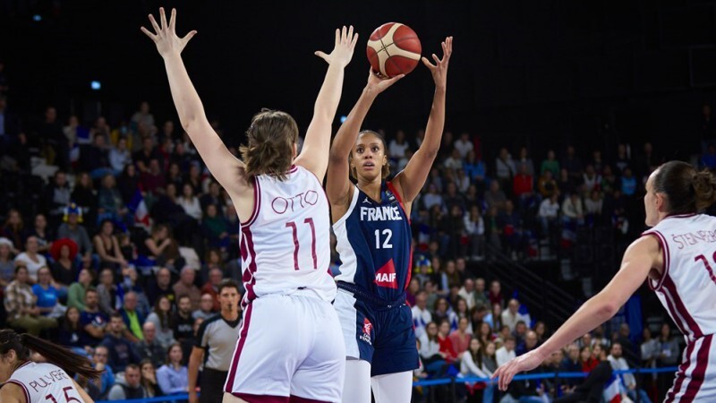 Latvijas sieviešu basketbola izlasei zaudējums Eiropas čempionāta kvalifikācijas spēlē ar Franciju