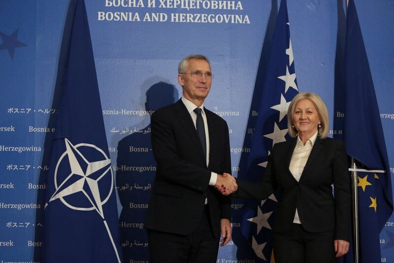 NATO pauž bažas par ļaunprātīgo Krievijas iejaukšanos Bosnijā