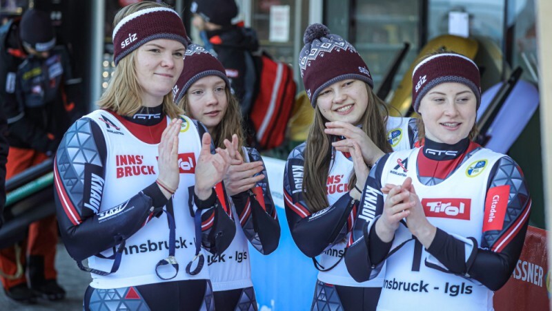 Robežniece/Bogdanova divnieku sacensībās Eiropas čempionātā kamaniņu sportā izcīna trešo vietu