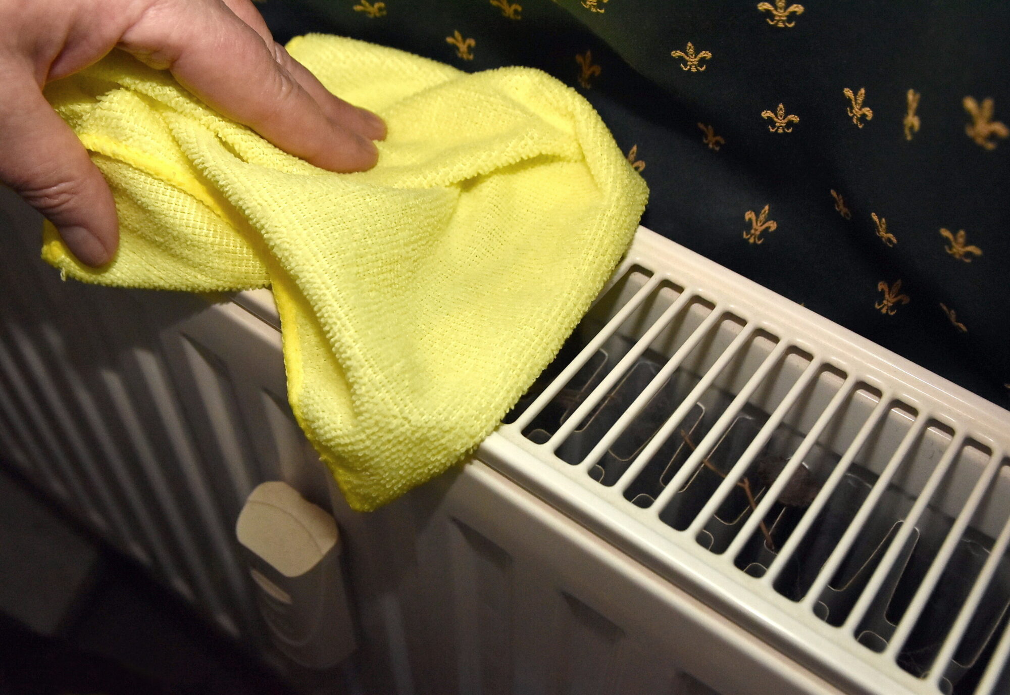 Putekļu karaliste slēpjas radiatoros