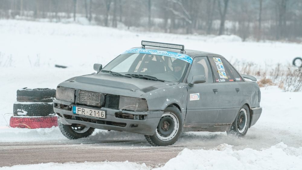 Vaiņodes trasē aizvadīts “Kurzemes Ziemas kausa” autosprintā trešais posms