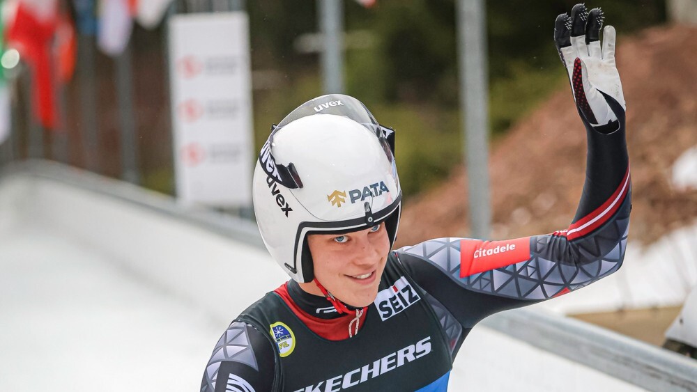 Elīnai Ievai Vītolai Pasaules kausa posmā kamaniņu sportā Siguldā otrā vieta