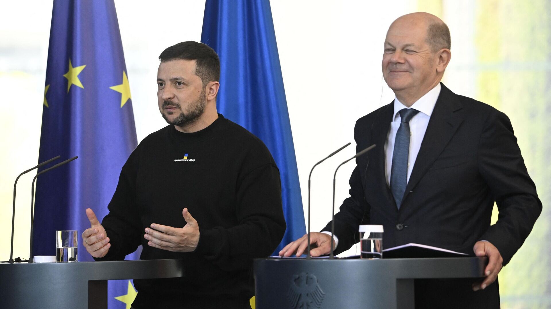 Šolcs sola Zelenskim militārā atbalsta turpināšanu