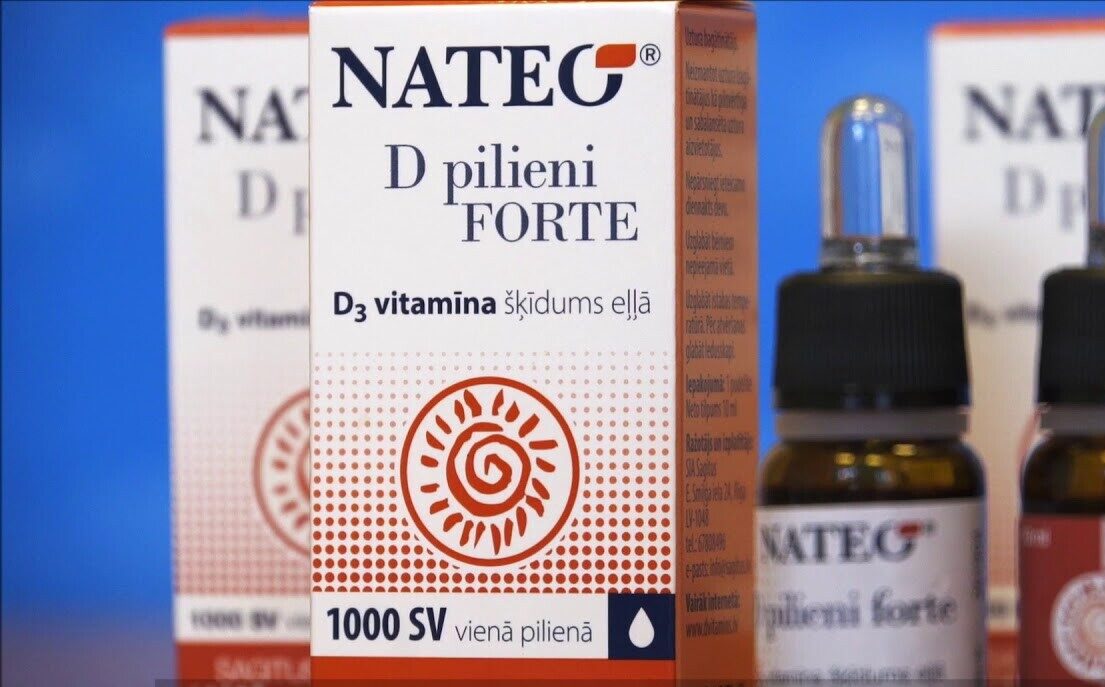 PVD uzdevis apturēt uztura bagātinātāja “Nateo D pilieni Forte” izplatīšanu