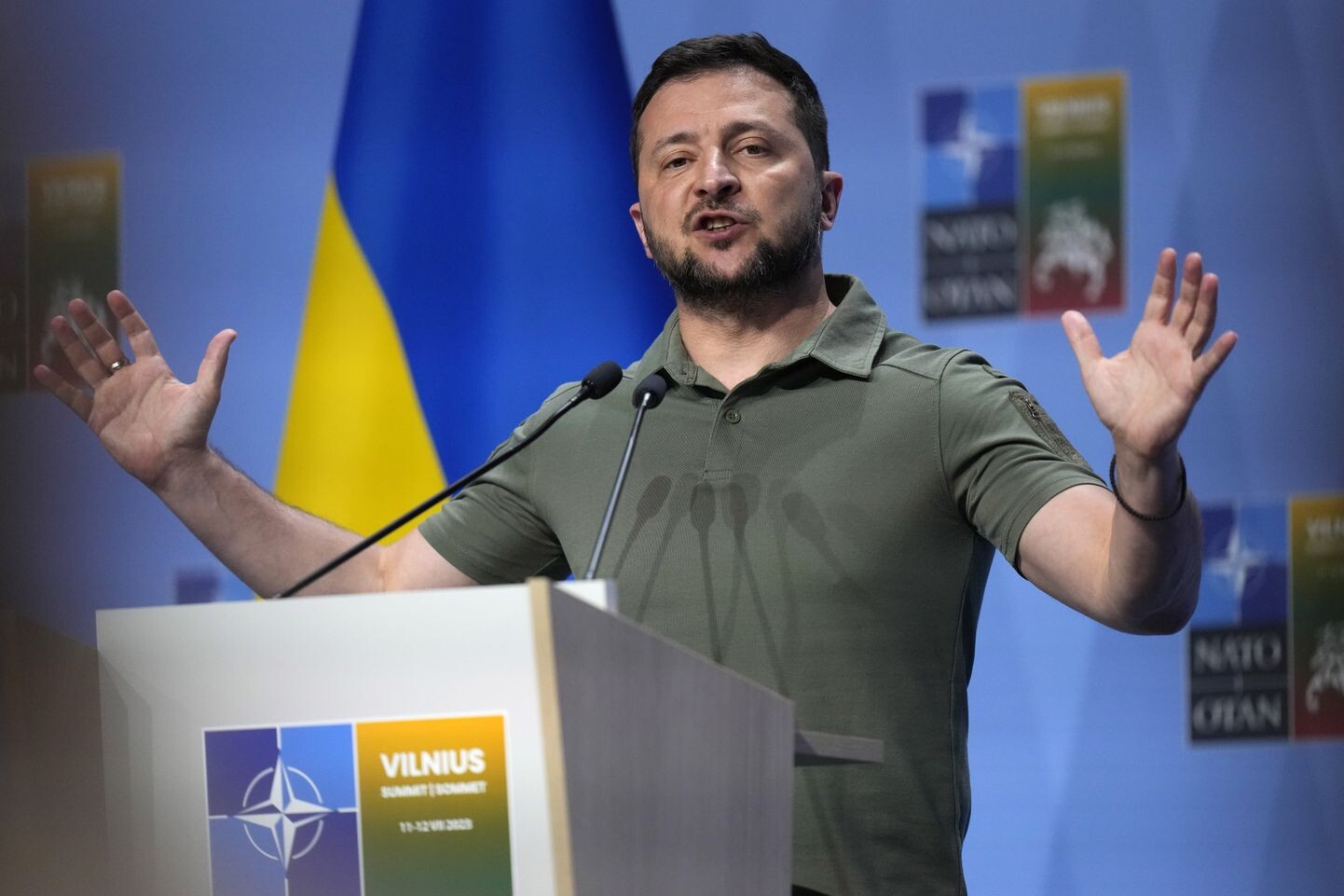 Zelenskis ieradies Viļņā uz Trīs jūru iniciatīvas samitu