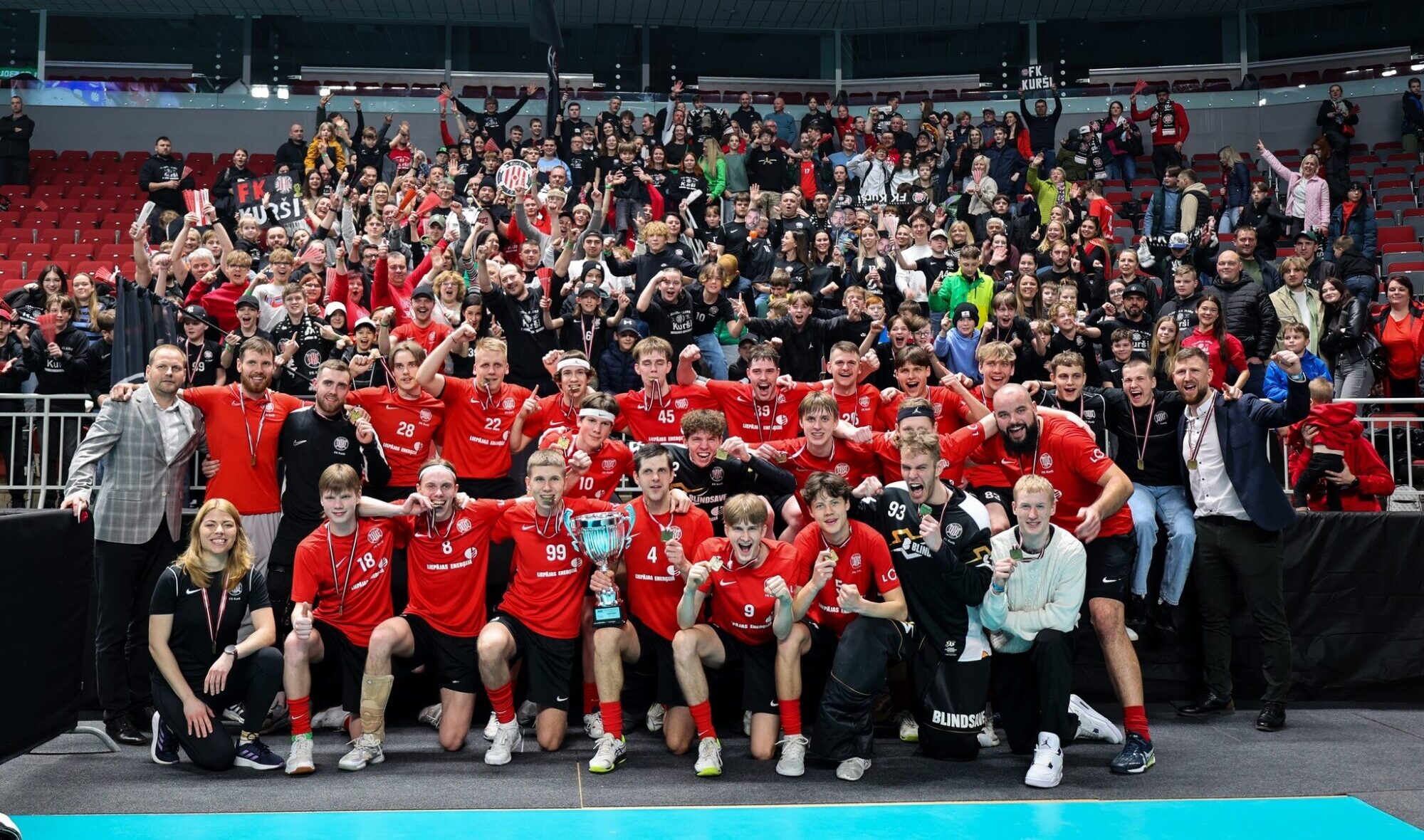 “Arēnā Rīga” saimnieko Liepājas un Grobiņas florbola saimes