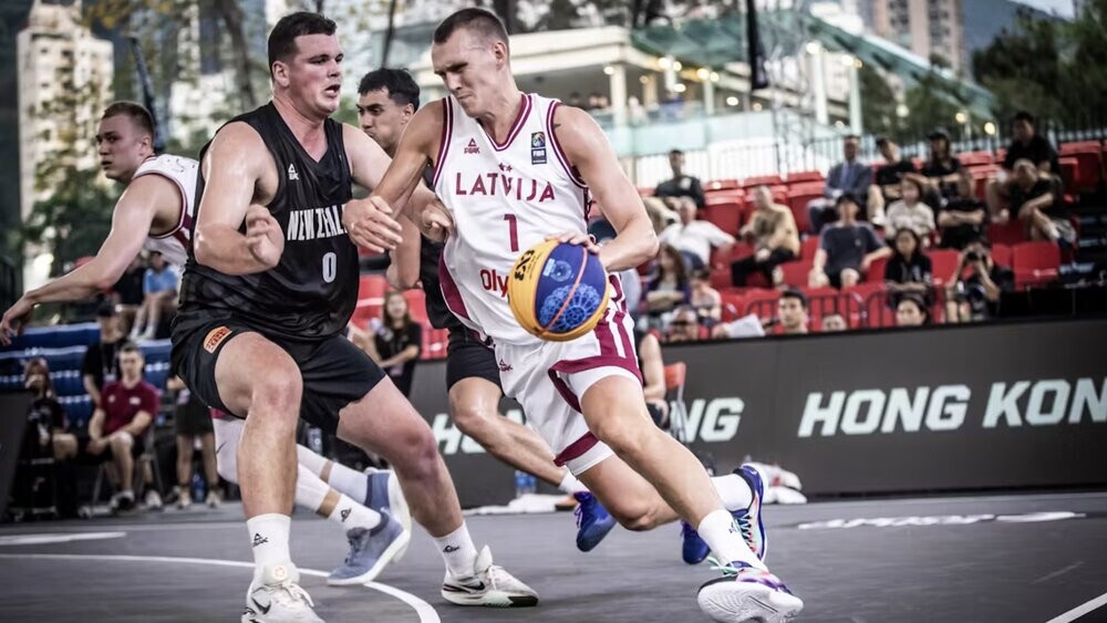 Latvijas 3×3 basketbola izlase olimpisko spēļu kvalifikācijas turnīrā ieņem pirmo vietu grupā