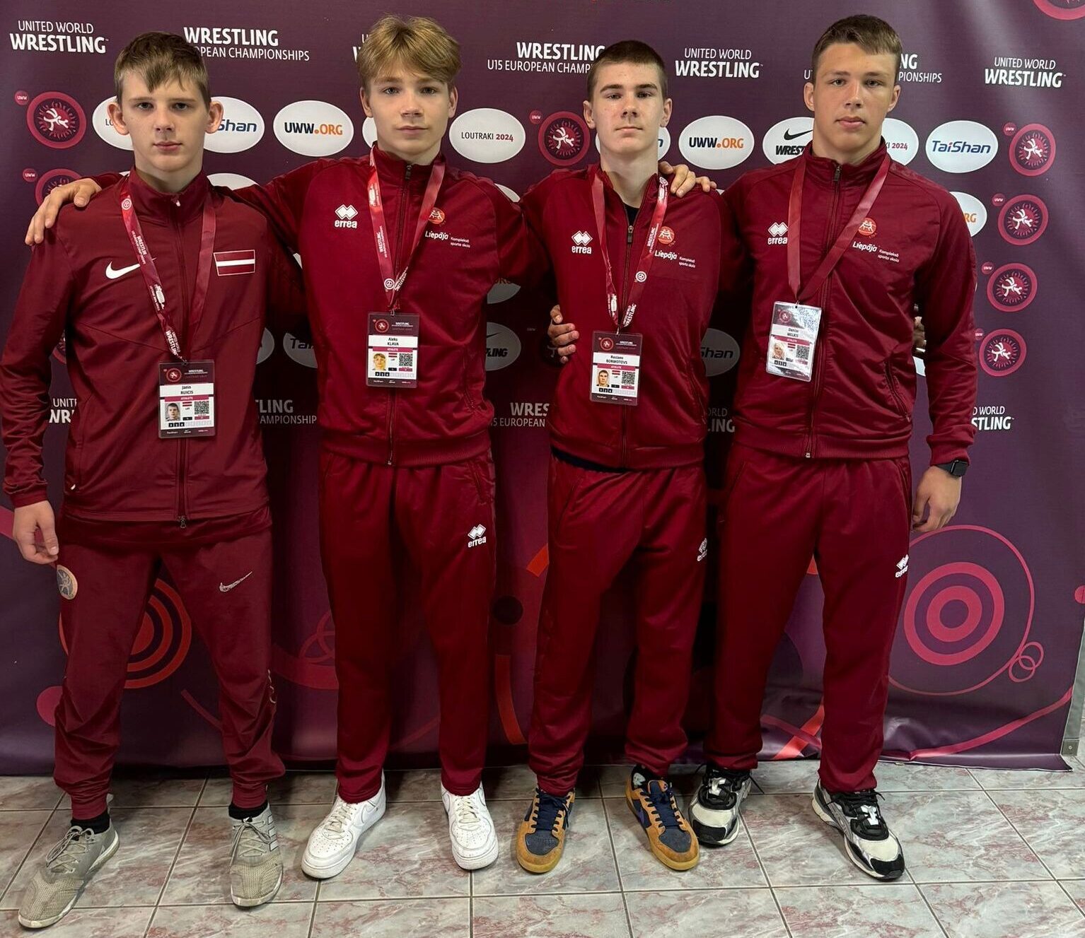 Latvijas izlases sastāvā Eiropas čempionātā grieķu-romiešu cīņā četri liepājnieki