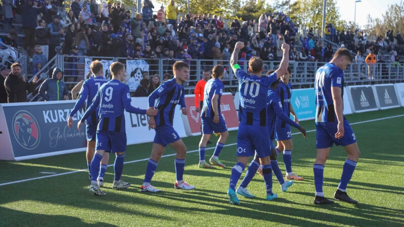 Futbola virslīgā pirms pusotras nedēļas pauzes notiks Grobiņas un Tukuma komandu duelis