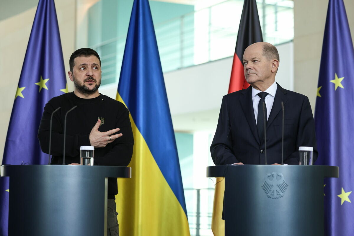 CDU kritizē Šolca izteikumus par mieru Ukrainā