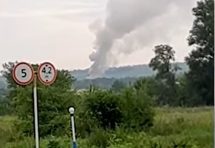 Video: Ukraiņi iznīcina krievu munīcijas noliktavu Voroņežas apgabalā