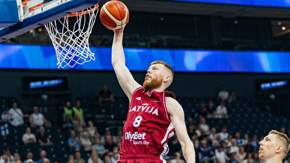 Latvijas basketbolistiem Somijā zaudējums pārbaudes mačā
