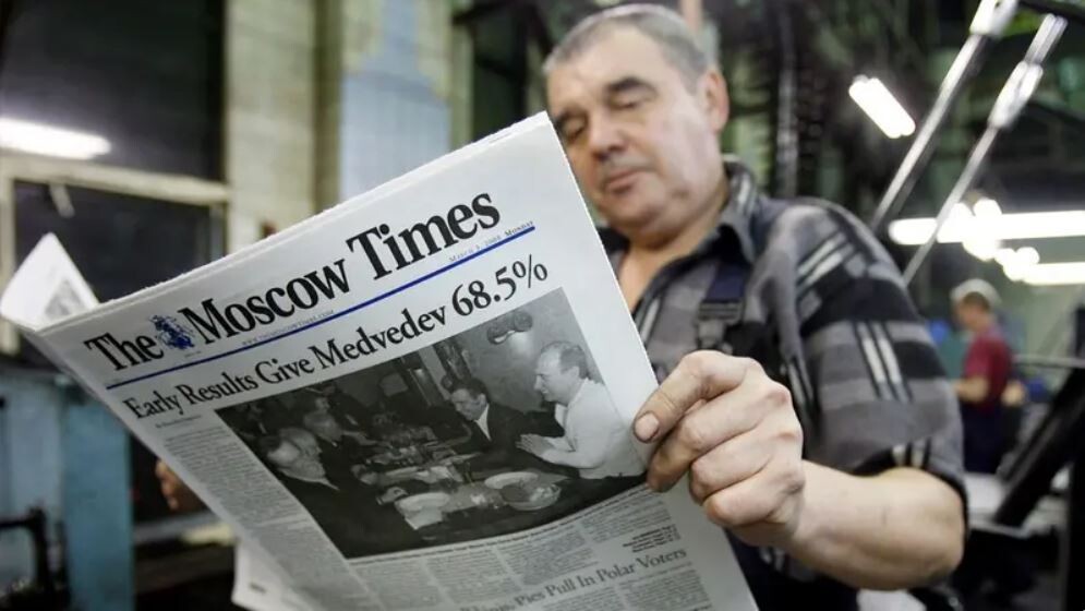 Krievija pasludina izdevumu “The Moscow Times” par “nevēlamu organizāciju”