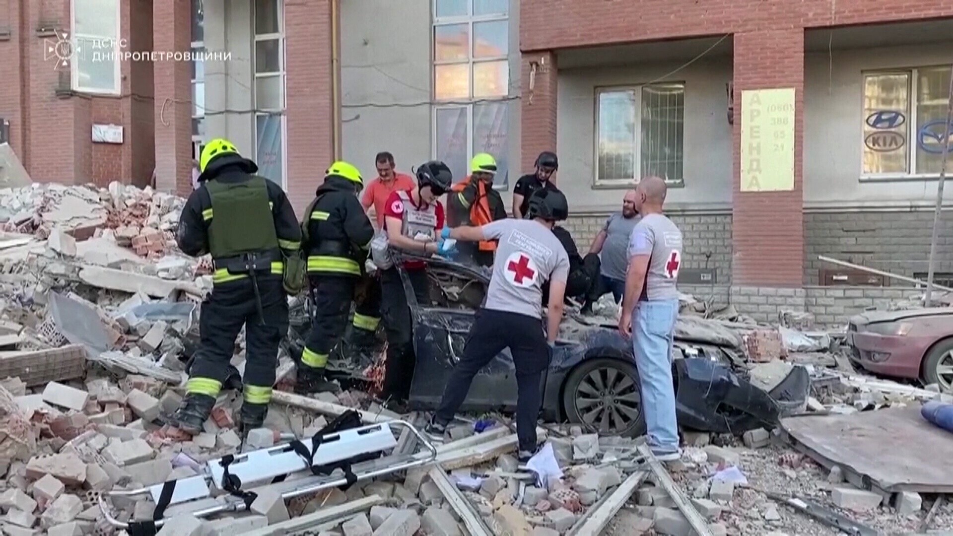 Krievijas triecienā Dņipro četri nogalinātie