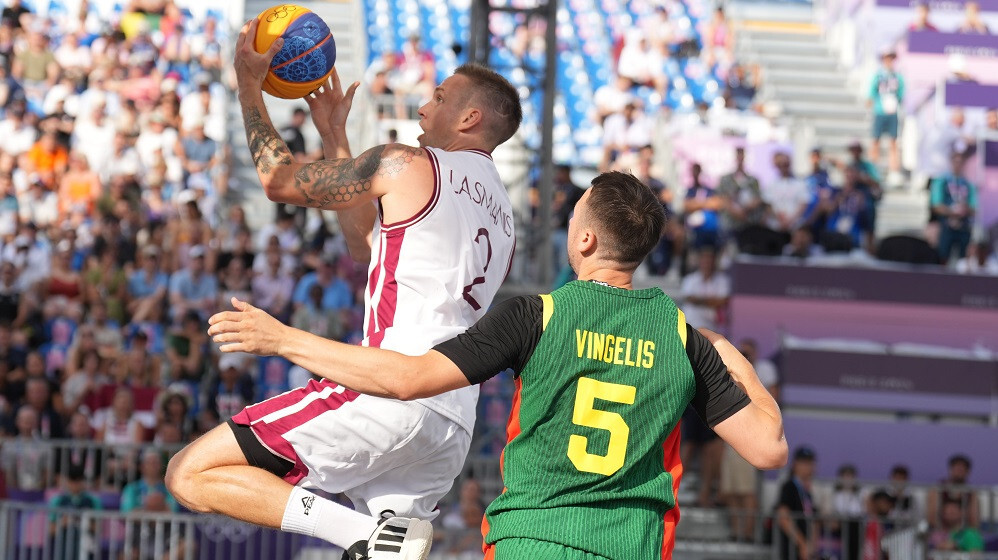 Latvijas 3×3 basketbola izlase titula aizstāvēšanu sāk ar uzvaru pār Lietuvu