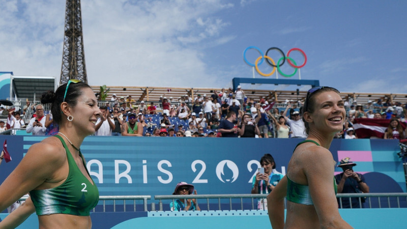Graudiņa/Samoilova izcīna pirmo uzvaru olimpisko spēļu turnīrā