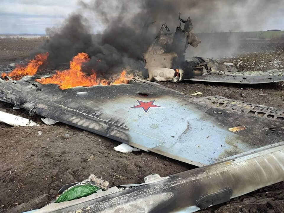 Ukrainas spēki notriekuši Krievijas iznīcinātāju Su-35