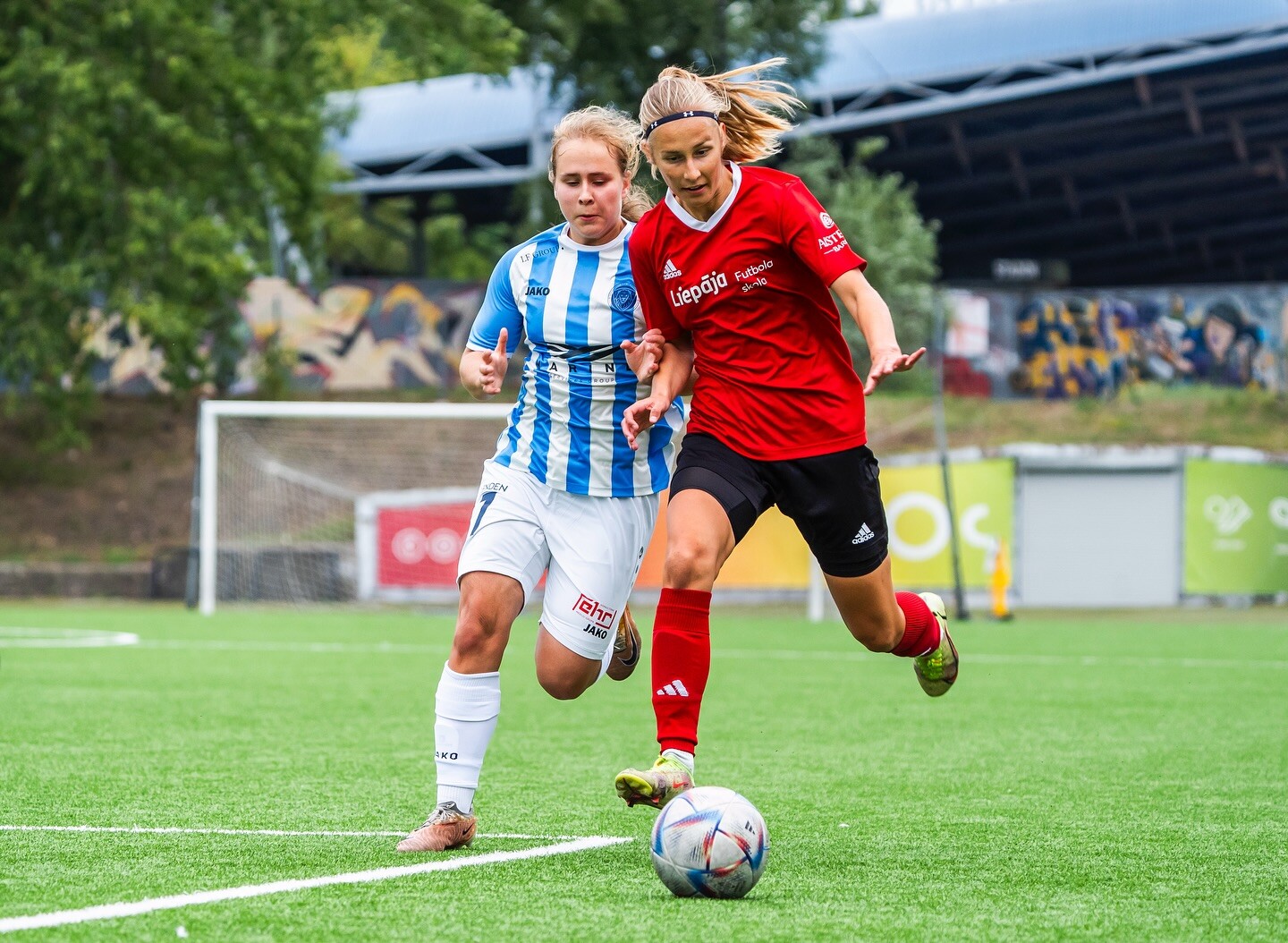 “Liepājas Futbola skolas” futbolistēm zaudējums Latvijas virslīgas mačā
