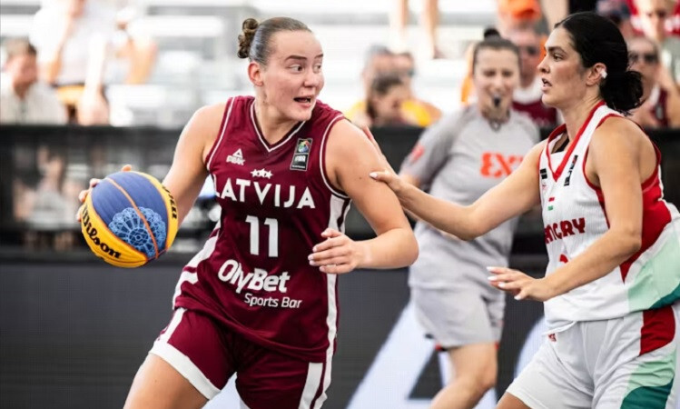Video: Latvijas 3×3 basketbolistes pēc zaudējuma Nīderlandei iekļūst Eiropas kausa ceturtdaļfinālā