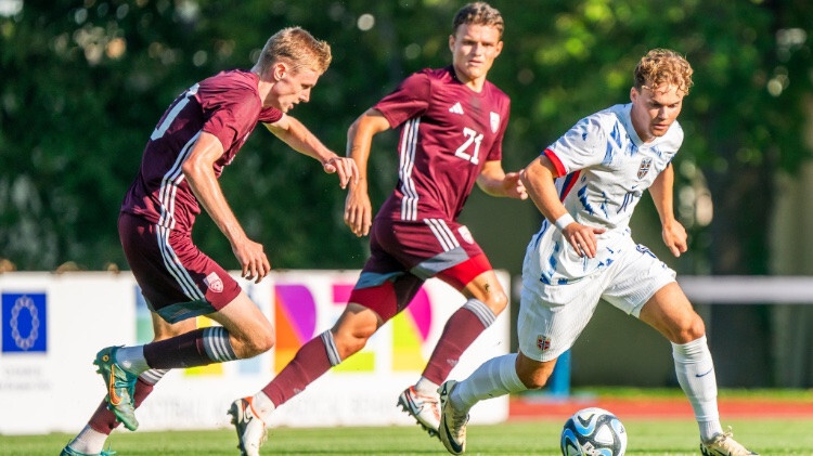 Latvijas U-21 futbola izlasei zaudējums Eiropas čempionāta kvalifikācijas cikla spēlē