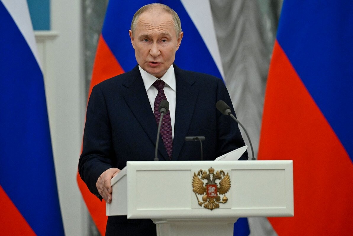 Krievijas diktators Vladimirs Putins ierosina grozīt kodoldoktrīnu
