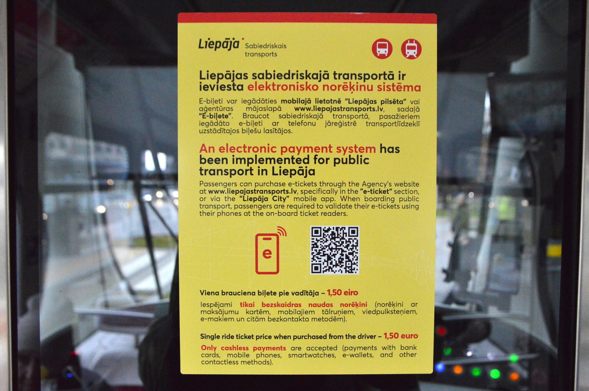 Liepājnieks iekritis krāpnieciska koda lamatās, brauciens tramvajā izmaksājis 55 eiro