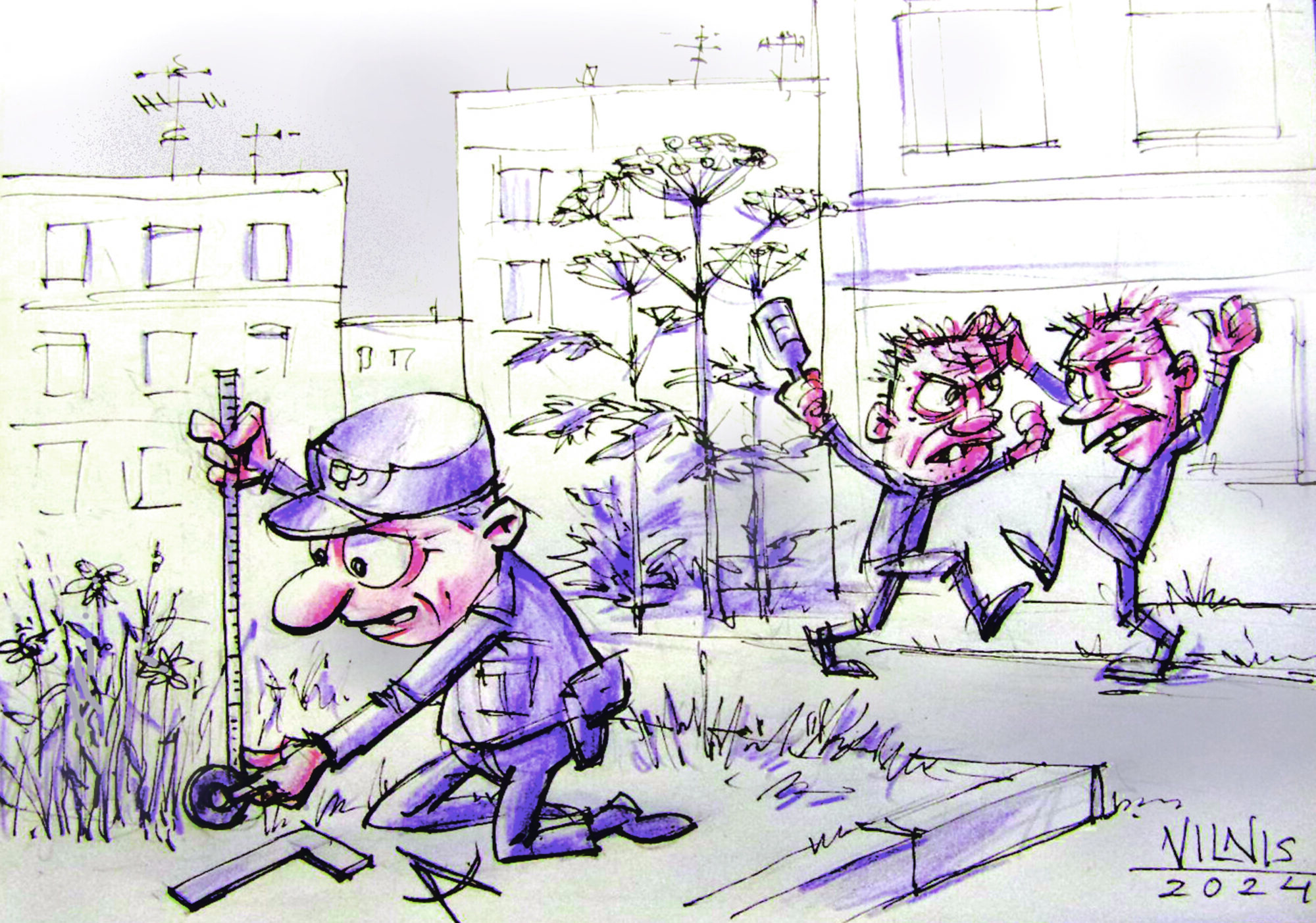 Karikatūra: Mērnieks