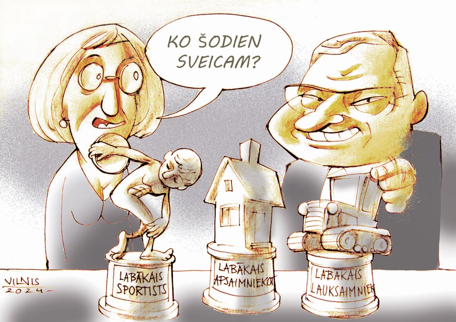 Karikatūra: Godināšanas laiks