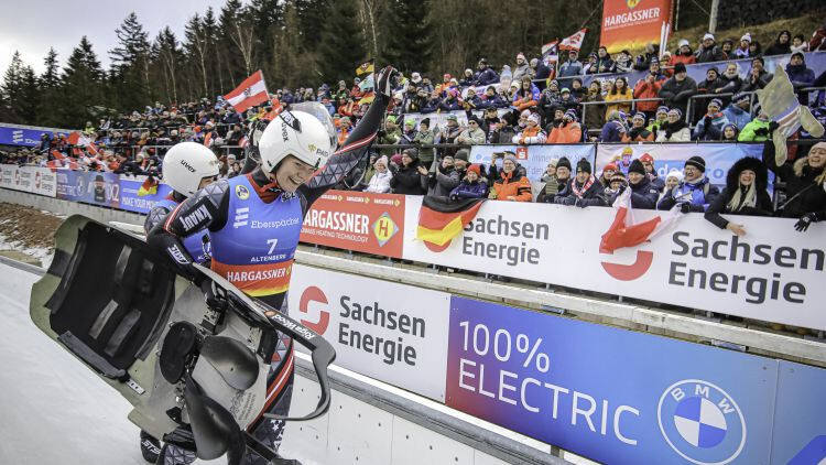 Upītei/Kalumai septītā vieta Pasaules kausa kamaniņu sportā posmā