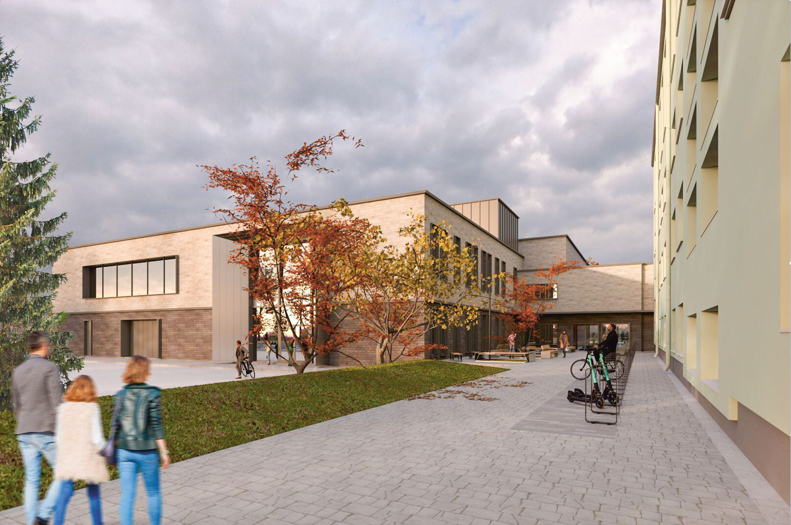 Zemgale: Izstrādāts Spīdolas ģimnāzijas bibliotēkas un stadiona būvprojekts