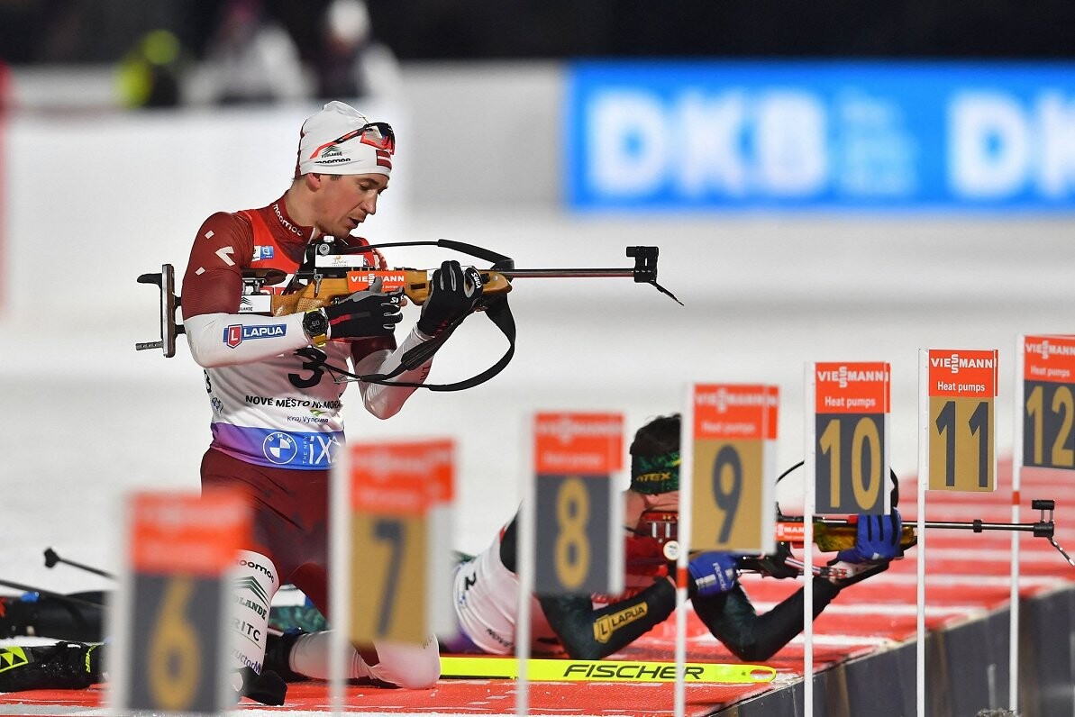 Rastorgujevam Pasaules kausa posmā biatlonā 15. vieta sprintā