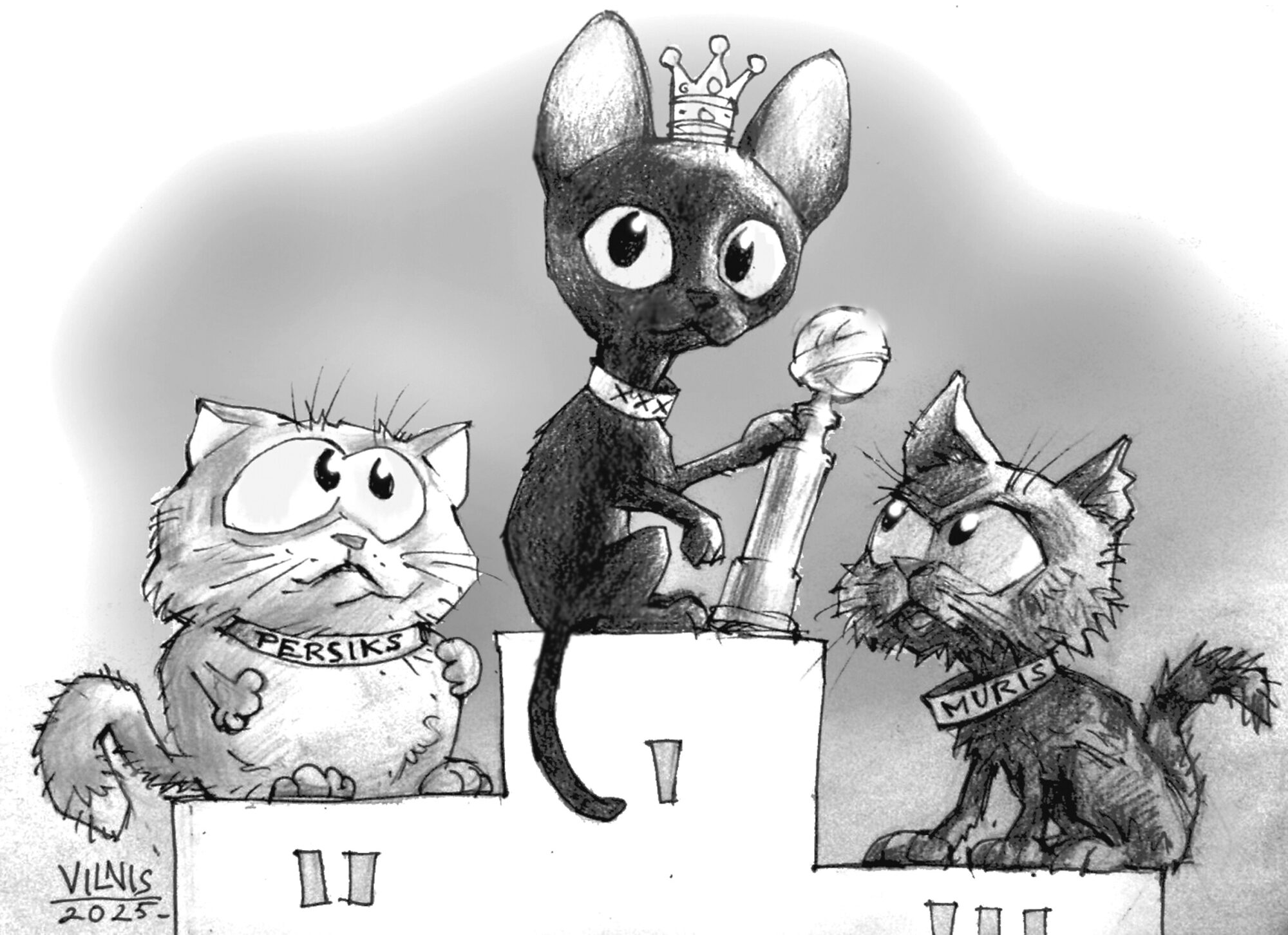 Karikatūra: Pjedestāls