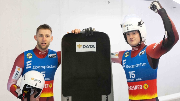 Latvijas ekipāža Bots/Plūme Eiropas čempionātā kamaniņu sportā ieņem sesto vietu