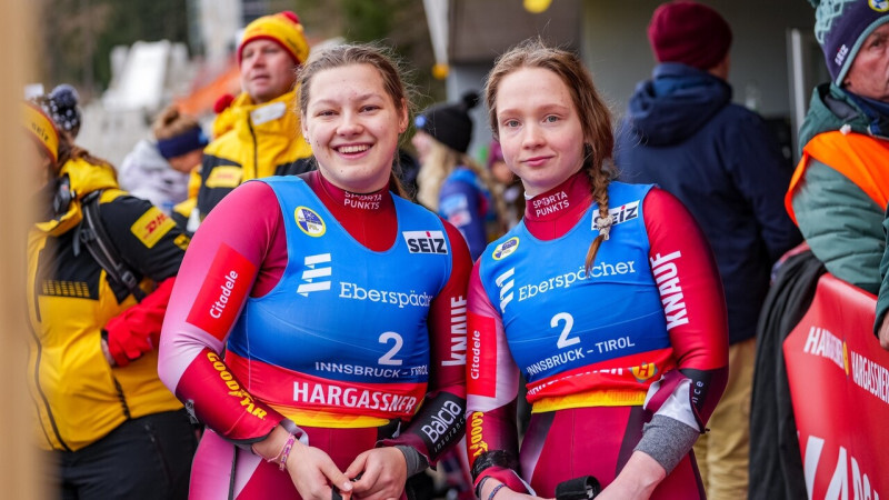 Robežniece/Bogdanova un Upīte/Kaluma Pasaules kausa kamaniņu sportā posmā ieņem ceturto un piekto vietu