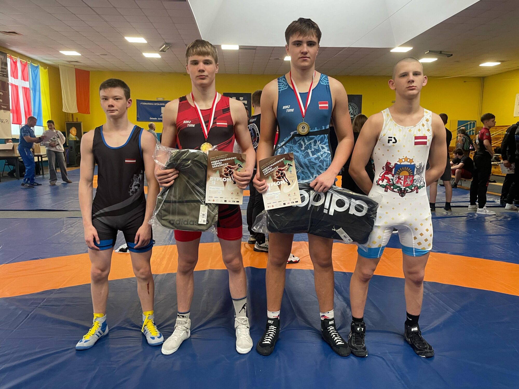 Grieķu-romiešu cīņas sportists Deniss Moisejenko izcīna čempiona titulu turnīrā Polijā
