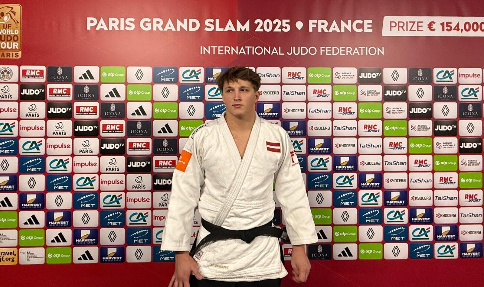 Džudists Maksims Duinovs pieredzi gūst “Grand Slam” turnīrā Parīzē