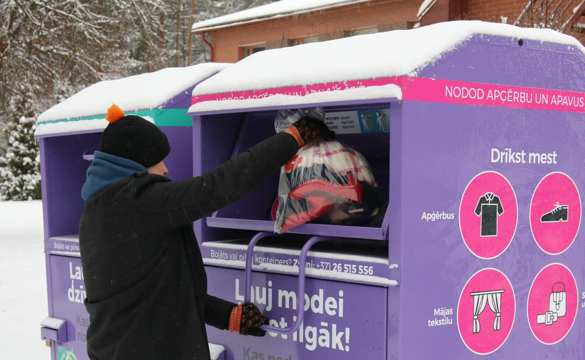 Zemgale: Tekstila konteiners novietots arī Bēnē
