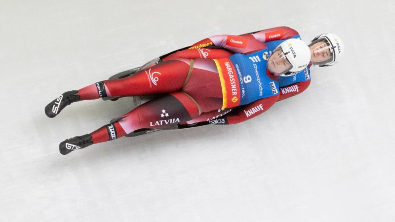 Upītei/Kalumai trešā vieta Pasaules kausa kamaniņu sportā pēdējā posmā