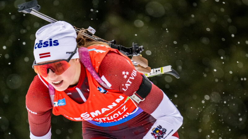 Latvijas biatlonistēm devītā vieta Eiropas čempionātā 4×6 kilometru stafetē