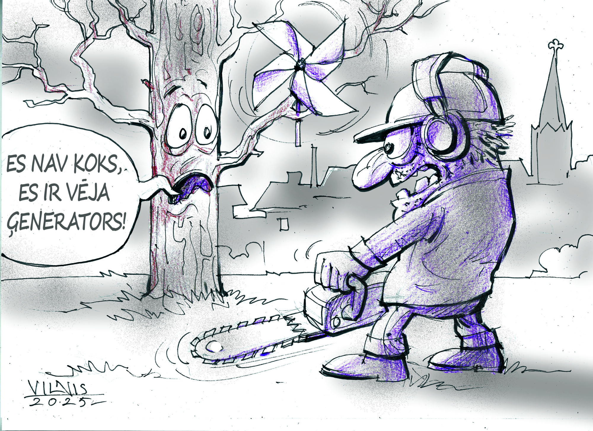 Karikatūra: Palīgā!