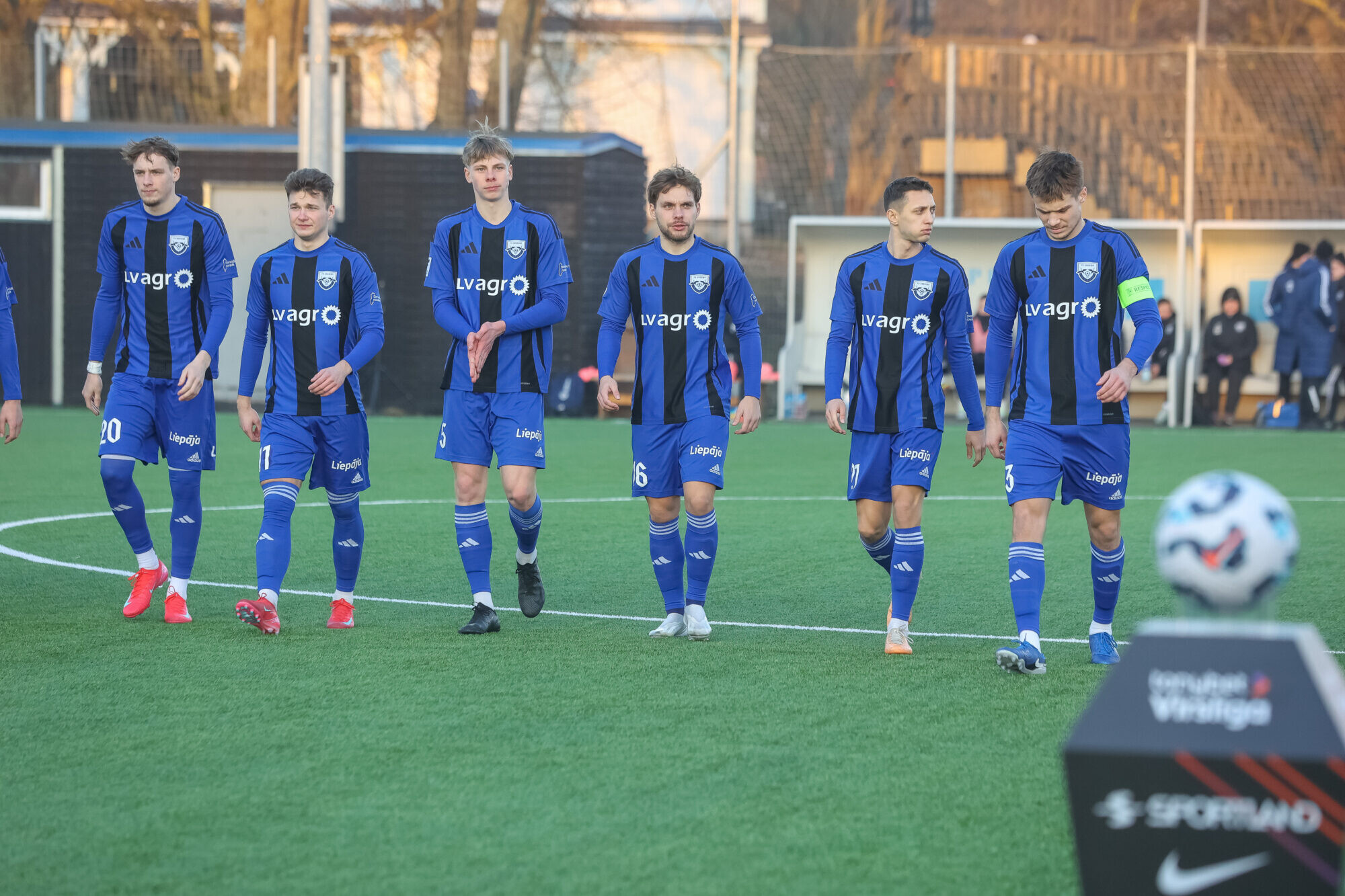 Latvijas futbola virslīgas spēlē “Grobiņa” tiksies ar “Daugavpili”