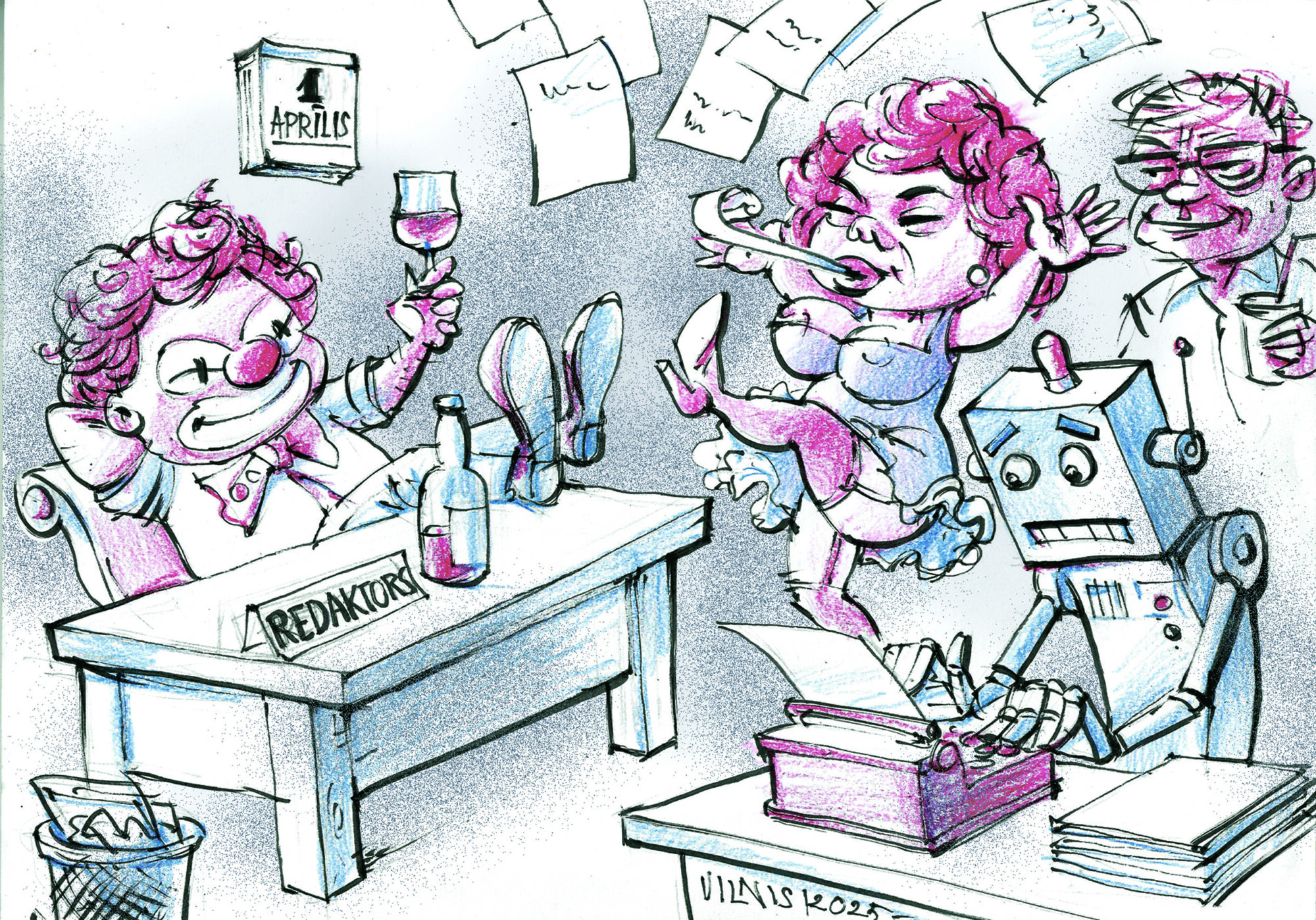 Karikatūra: Darbaprieks