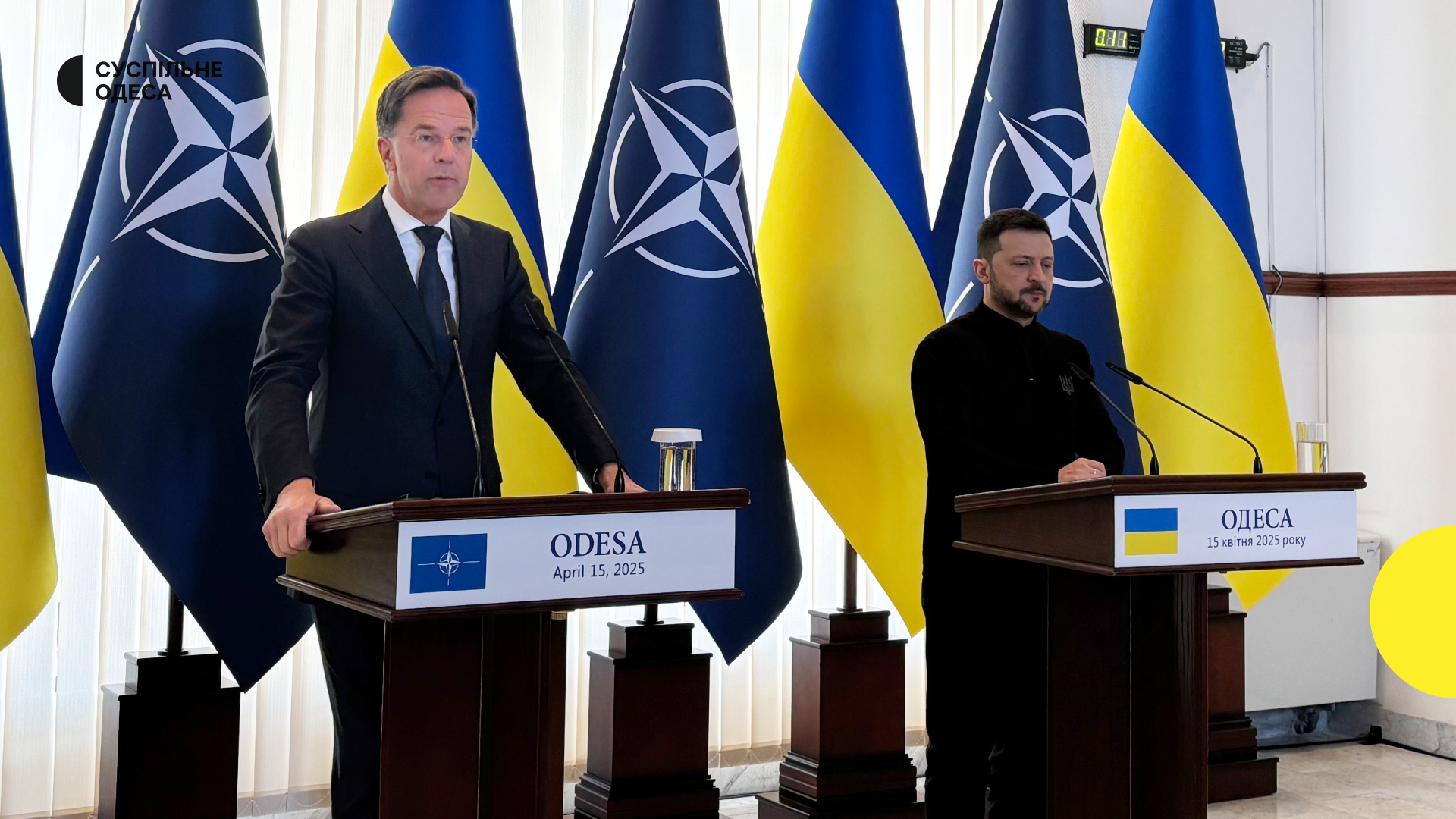 NATO ģenerālsekretārs vizītē Odesā apliecina atbalstu Ukrainai