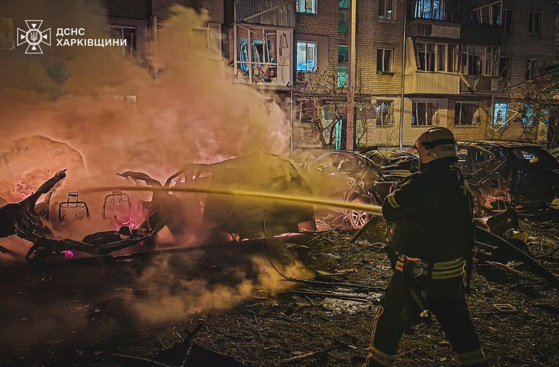 Krievijas dronu uzbrukumā Harkivai nogalināti četri cilvēki